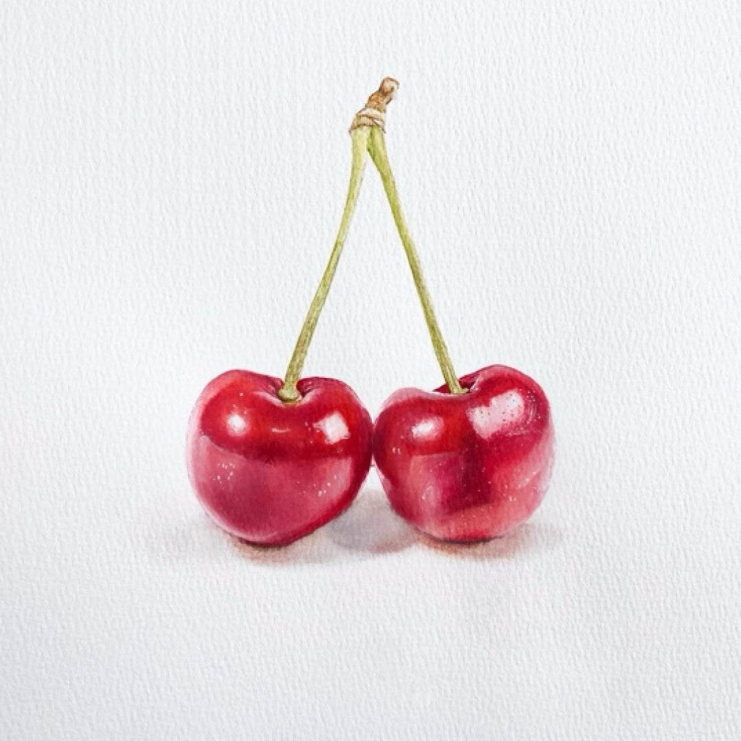 How to Create Watercolour Pencil Cherries: Step-by-Step Tutorial