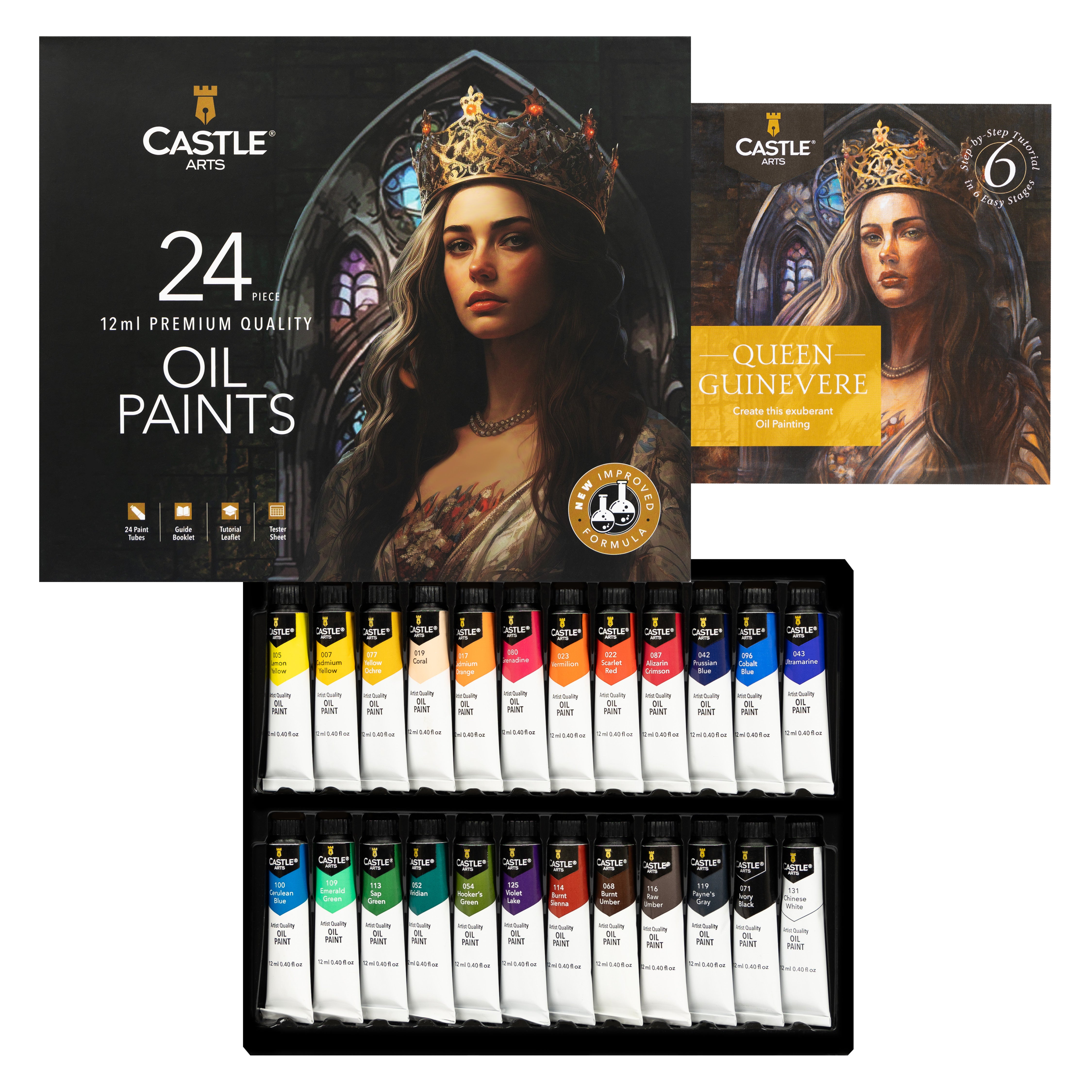 24 -częściowy zestaw farby olejnej