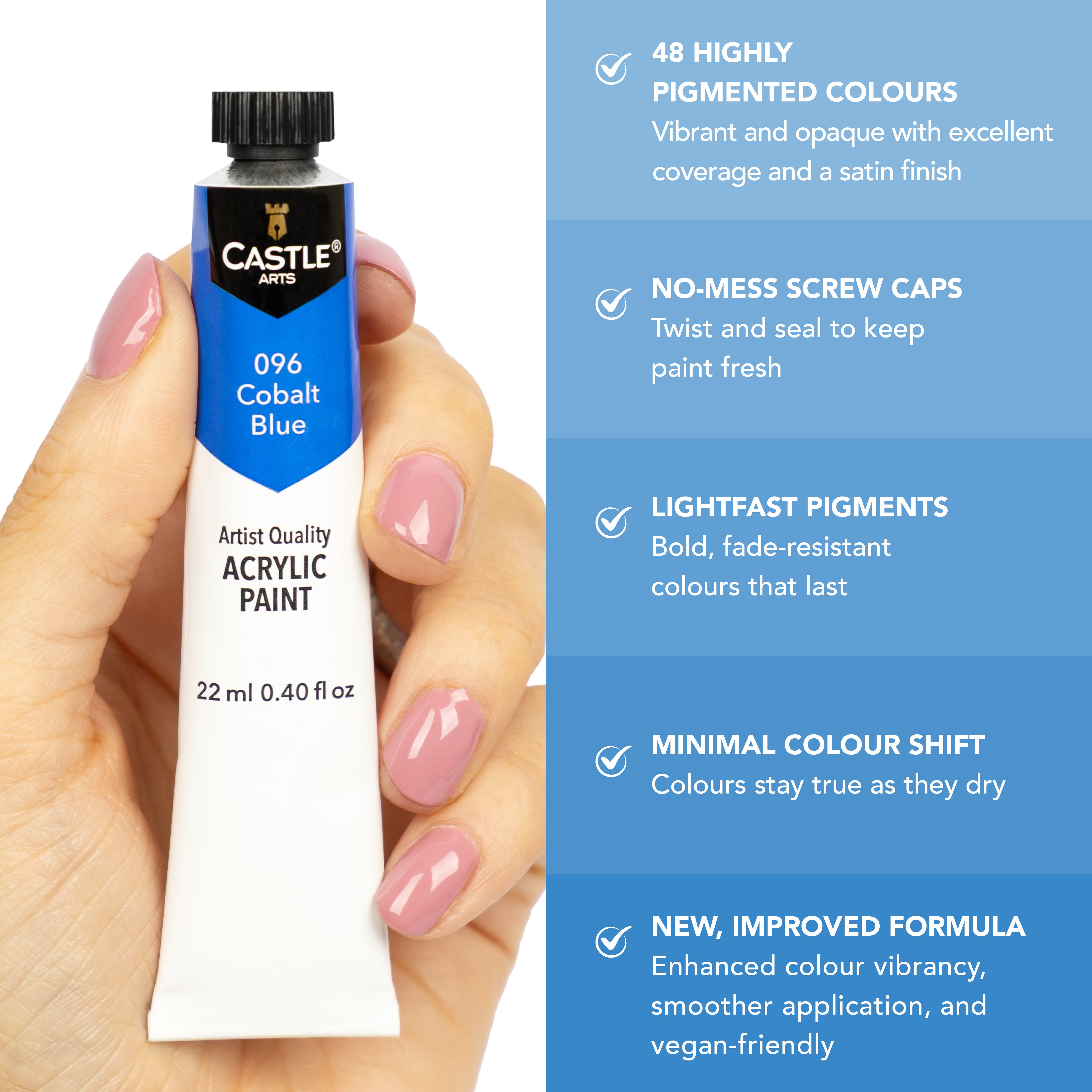 48 -częściowy zestaw farby akrylowej