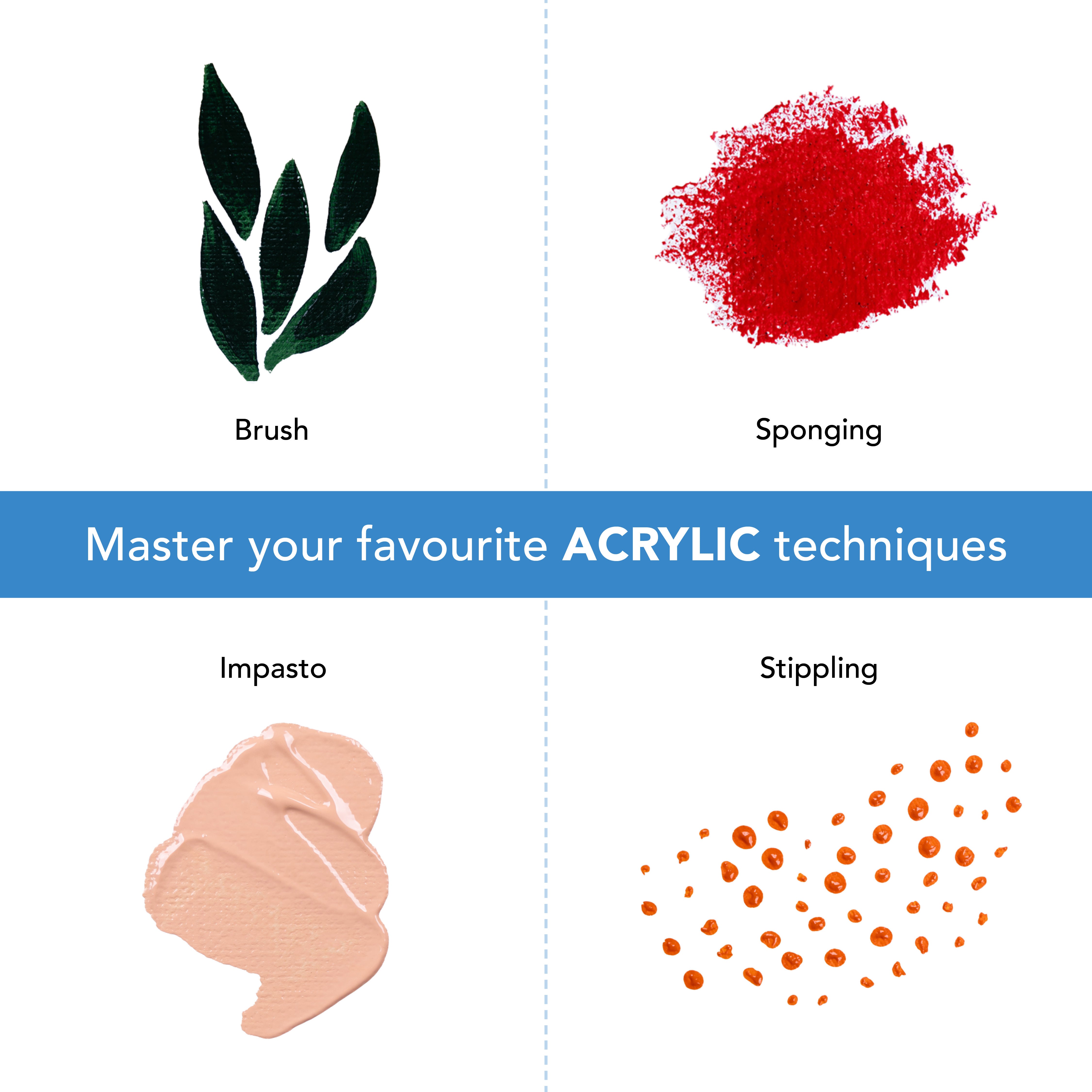 24 -częściowy zestaw farby akrylowej