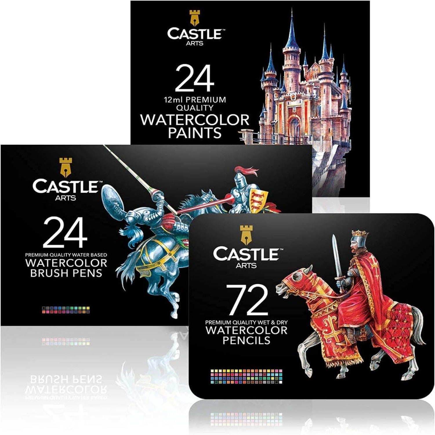 Ensemble d'aquarelles de 120 pièces