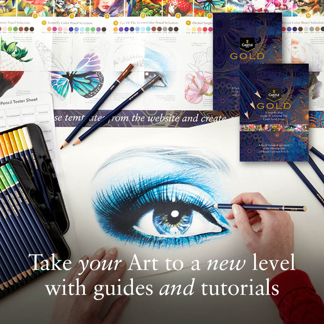 72 -częściowy zamek złoty ołówek ustawiony na wyświetlacz Tin