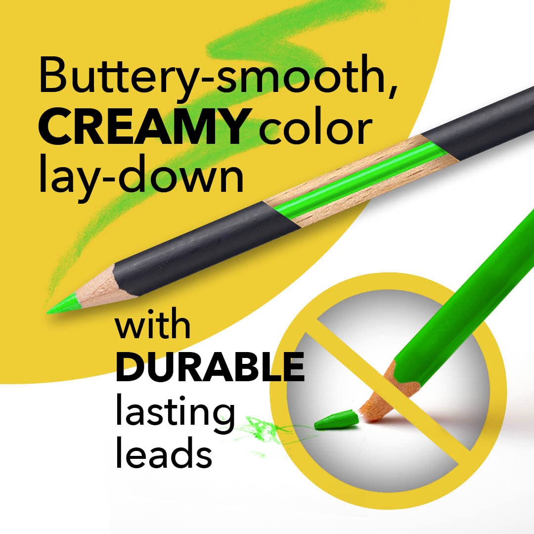 120-częściowy kolorowy ołówek w obudowie zip-up