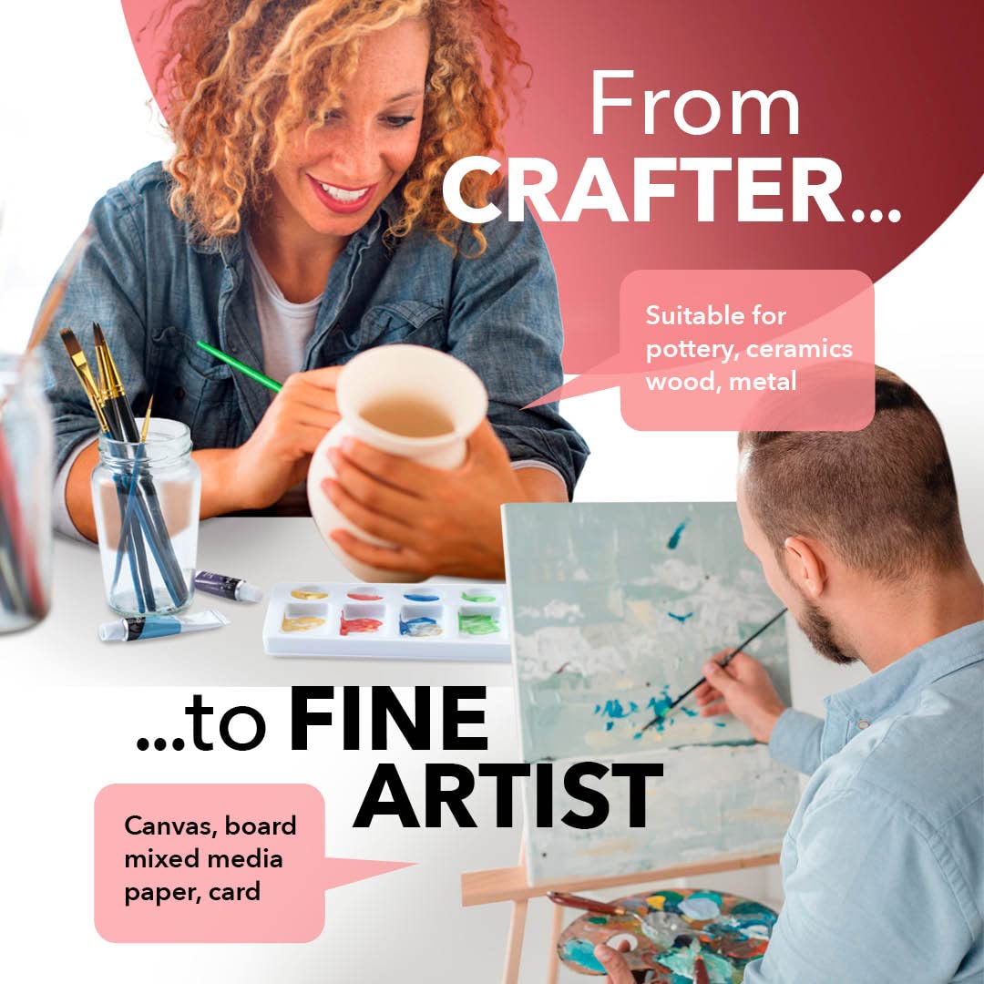 24 -częściowy metalowy zestaw farb akrylowych