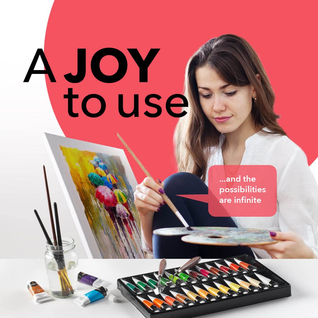 48 -częściowy zestaw farby akrylowej