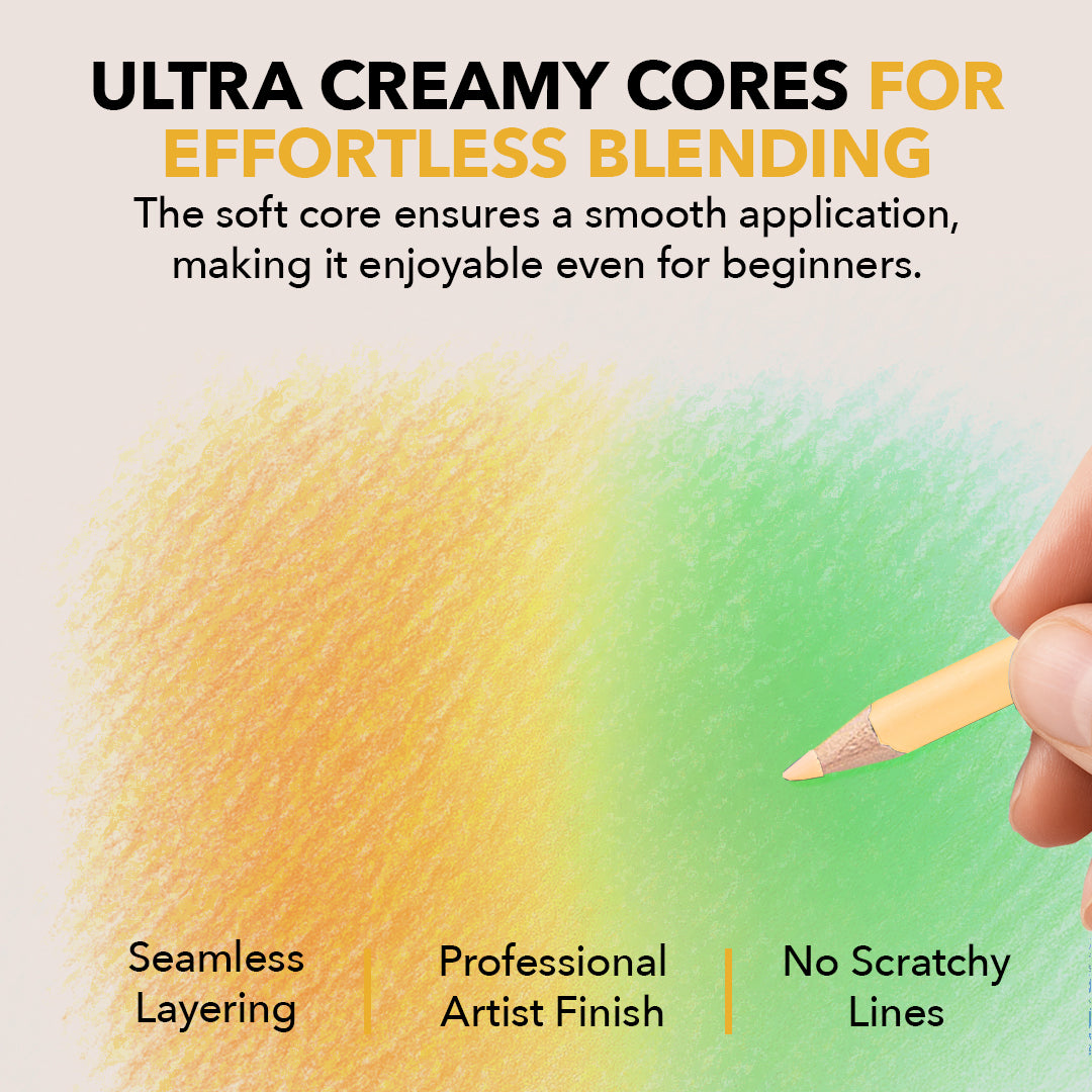 Set di matite colorate a molla da 72 pezzi in espositore di latta