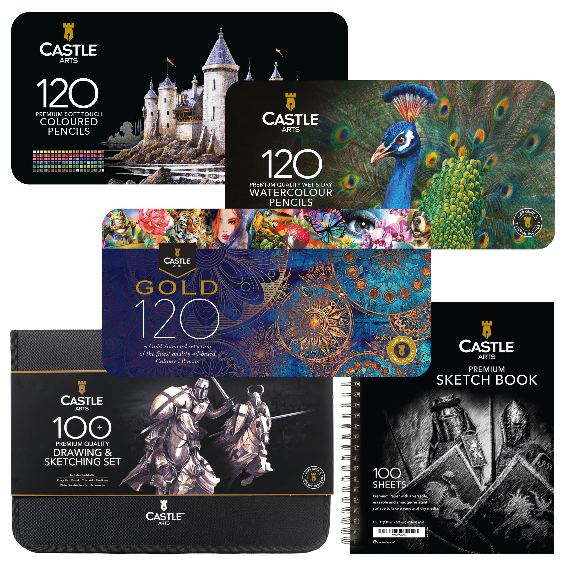 Lot de 462 crayons de dessin et de coloriage experts