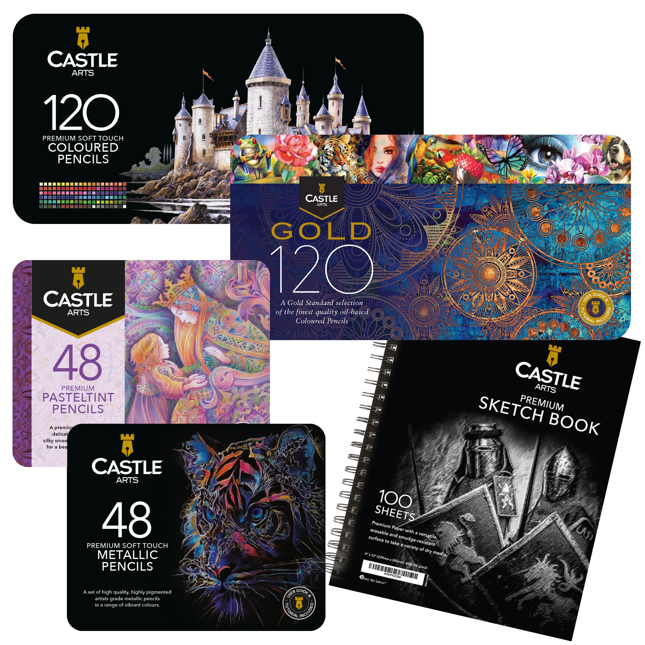 338 pièces experte coloriste Tin Bundle