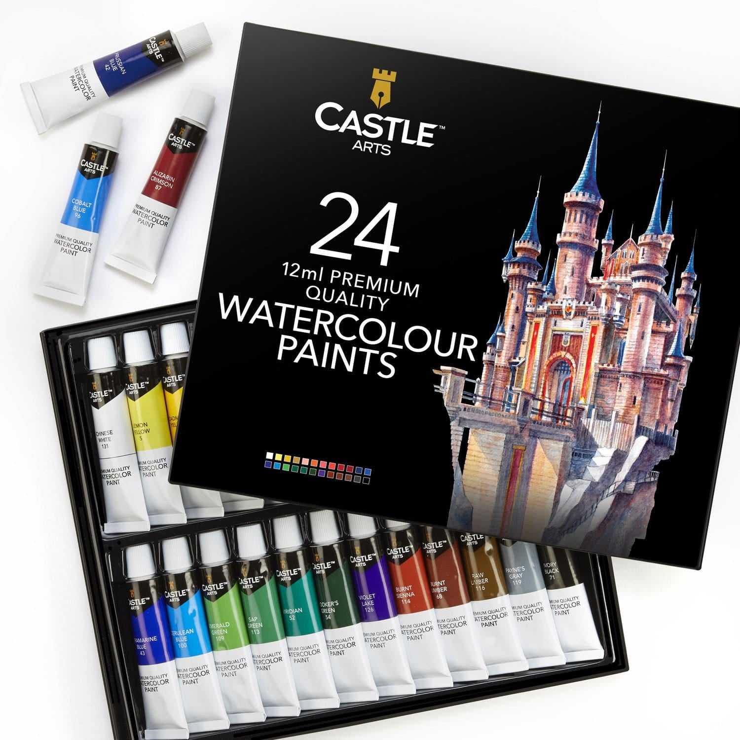 Ensemble de peinture aquarelle 24 couleurs, palette d'art nacrée | pigments minéraux de mica pour aquarelles débutantes, artistes professionnels, étudiants Ensemble de peinture aquarelle 24 couleurs, palette d'art nacrée | pigments minéraux de mica pour aquarelles débutantes, artistes professionnels, étudiants