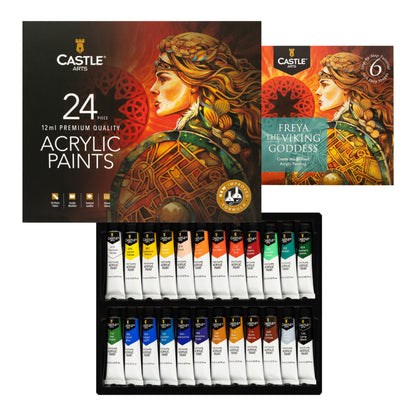 Ensemble de peinture acrylique 24 pièces