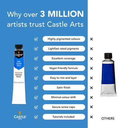 Juego de pintura acrílico de 48 piezas