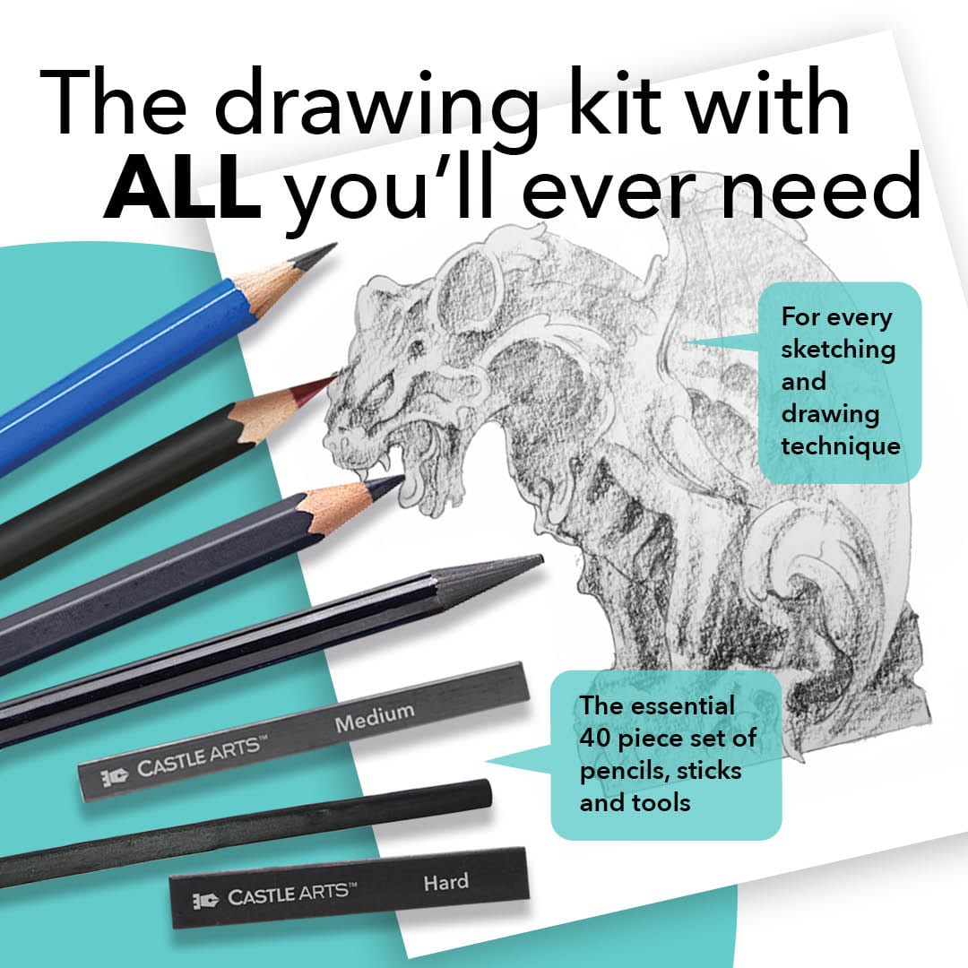 284 Piece Ultimate Artist Starter Bundle & 2 Sketchbooks