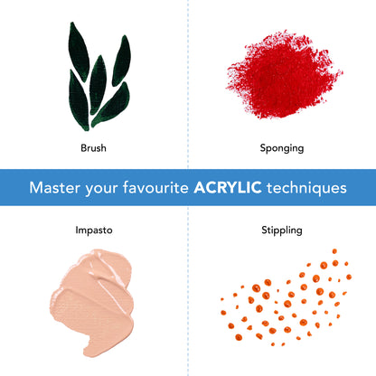 Ensemble de peinture acrylique 24 pièces