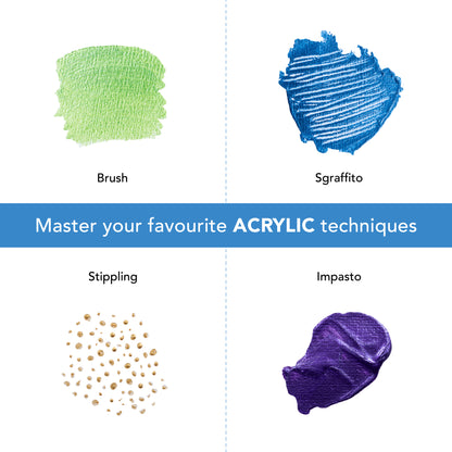 24 -częściowy metalowy zestaw farb akrylowych