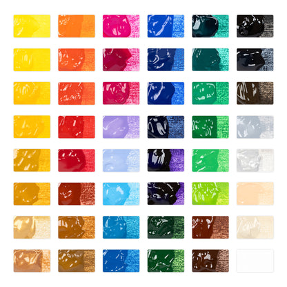 Juego de pintura acrílico de 48 piezas