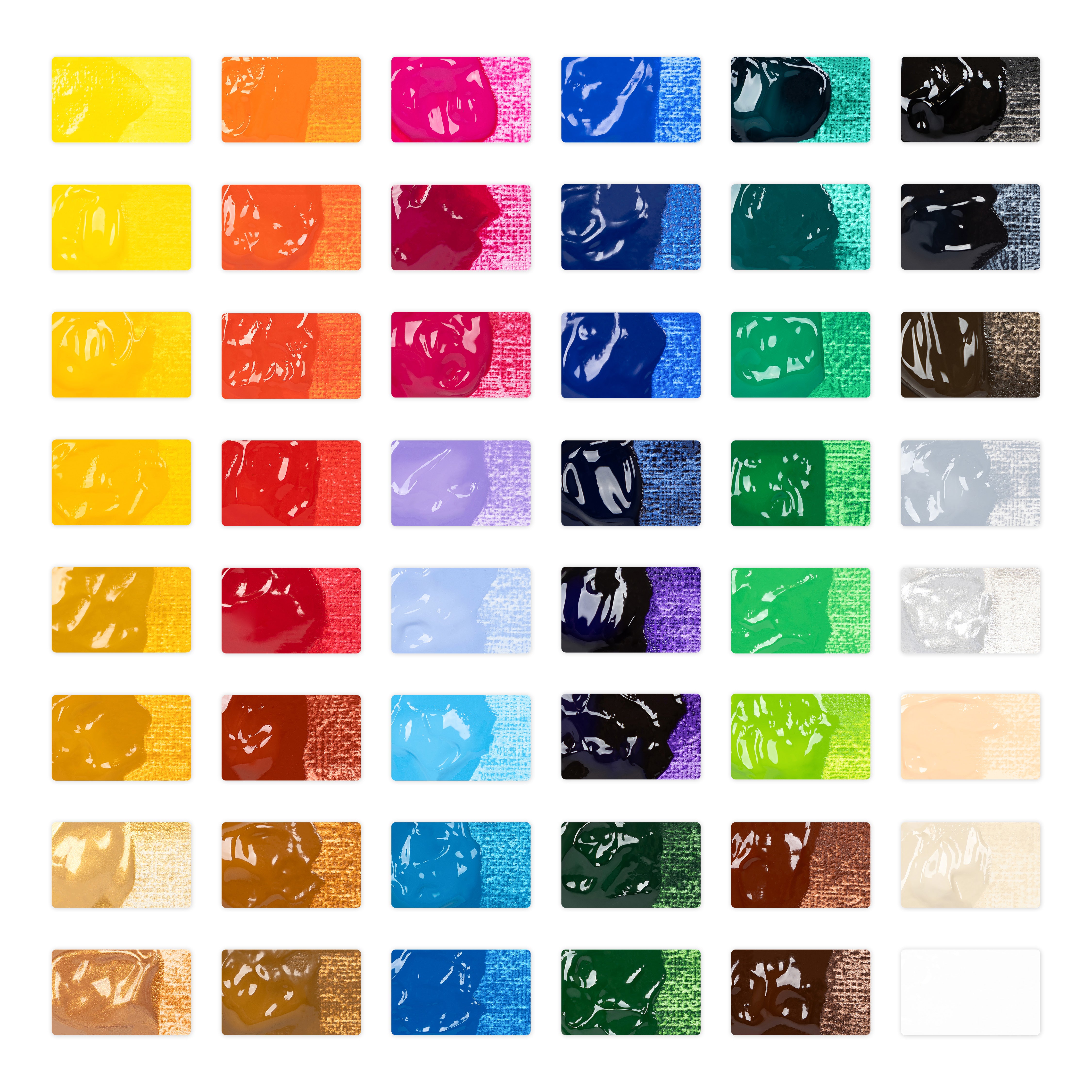 Juego de pintura acrílico de 48 piezas