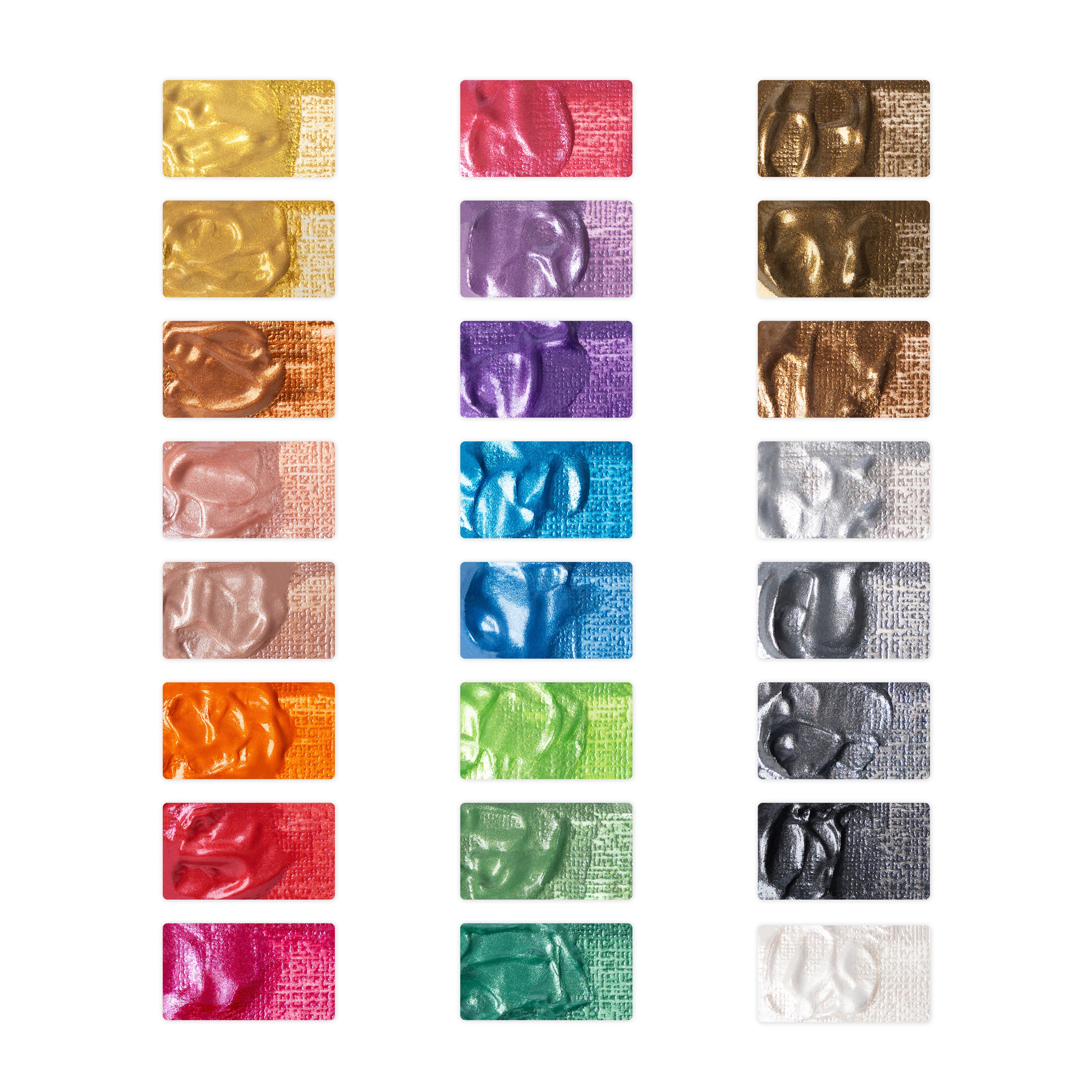 24 -częściowy metalowy zestaw farb akrylowych