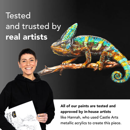 24 -częściowy metalowy zestaw farb akrylowych