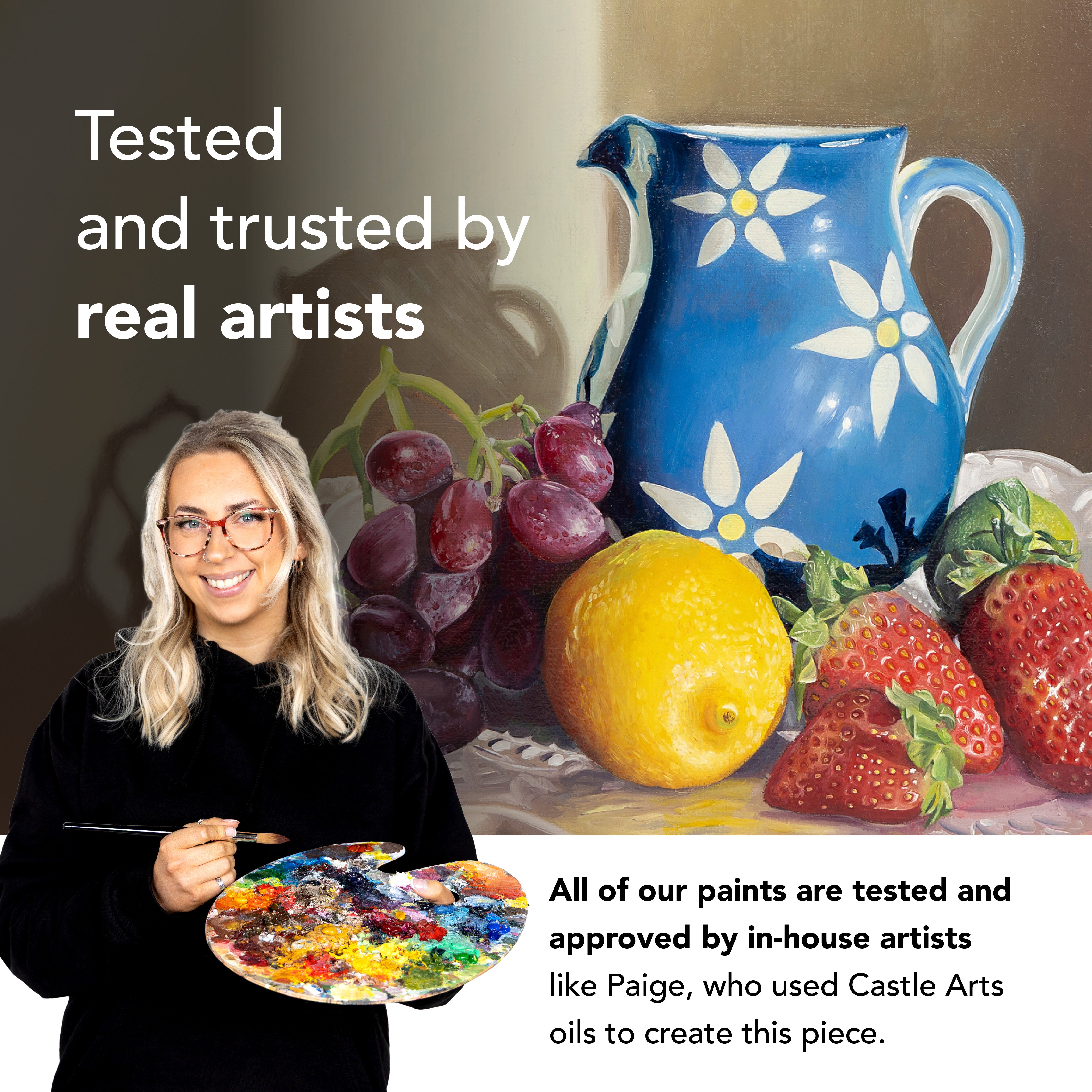 Juego de pintura al óleo de 24 piezas