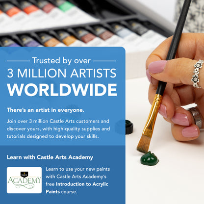 24 -częściowy metalowy zestaw farb akrylowych