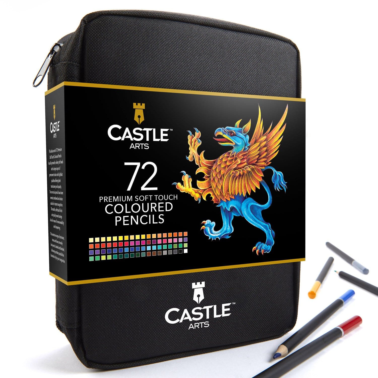 278 Piece Premium Drawing and Colouring Zip Case Bundle