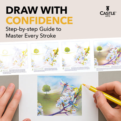 72-częściowy wiosenny zestaw kredek w ekspozycyjnej puszce