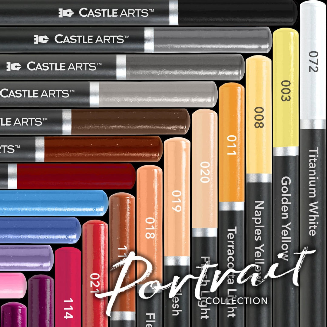 48 Pièces Crayons De Couleur Portrait Et Botanique Palette Ensemble