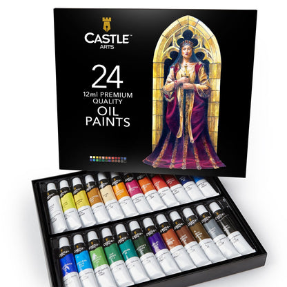 Set di colori a olio da 24 pezzi