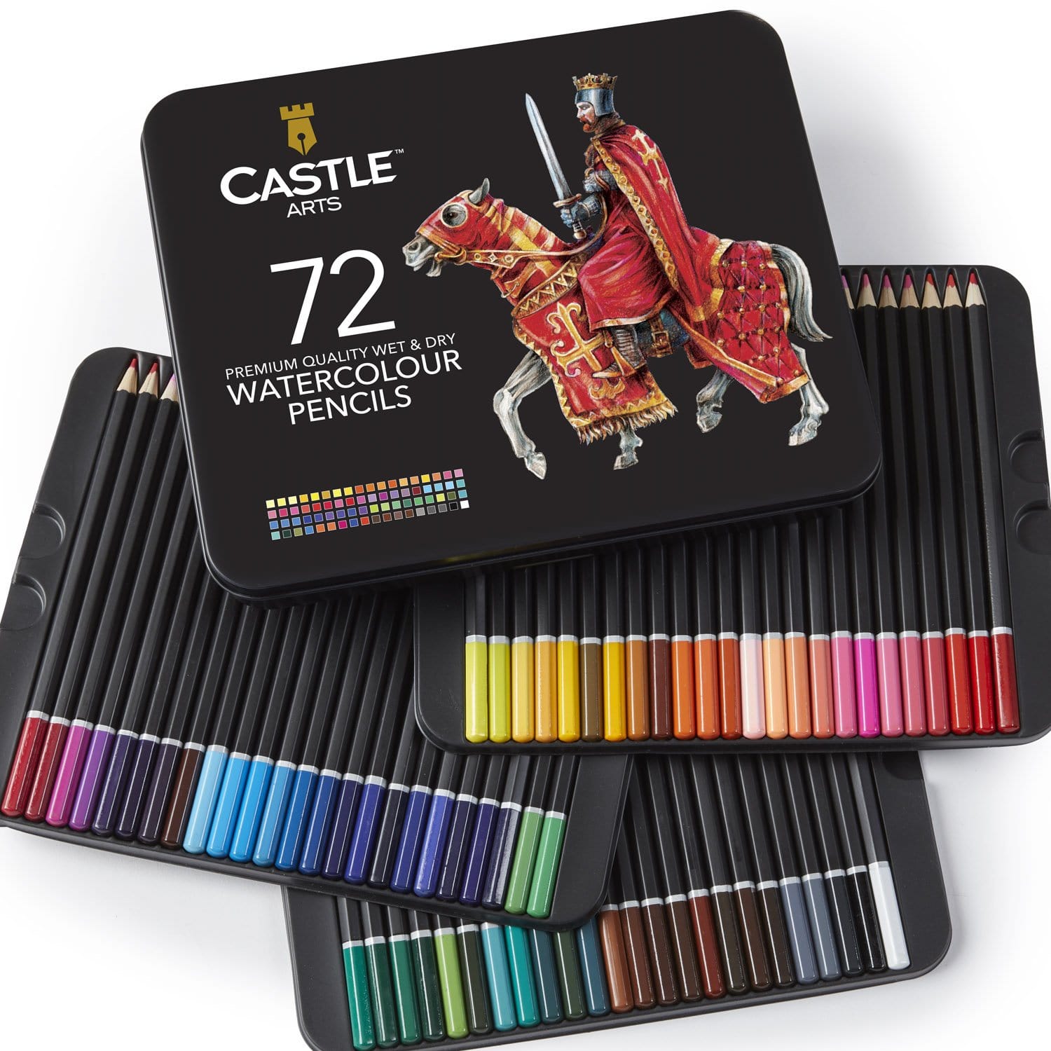 72 Teiliges Aquarellstift Set In Display Dose