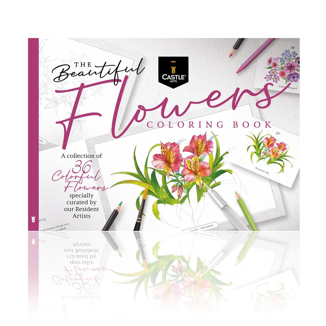 36 Pages Belles Fleurs Livre À Coloriage