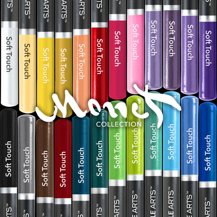 24 Pièces Crayons De Couleur Monet Dans Un Étui À Étain D'affichage